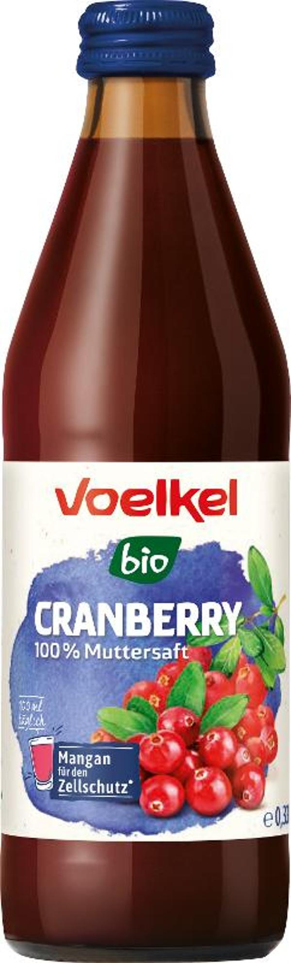 Produktfoto zu Kiste Voelkel Cranberry Saft pur 10x0,33L