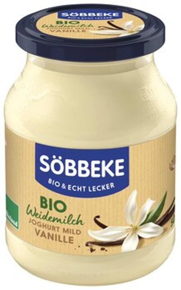 Produktfoto zu Söbbeke Weidemilch Joghurt Vanille mild 3,8% 500g