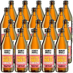 Produktfoto zu Kiste Wunderbräu Grapefruit Radler alkoholfrei 20x0,5L