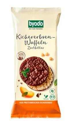 Produktfoto zu Byodo Kichererbsen Waffeln Zartbitter 65g