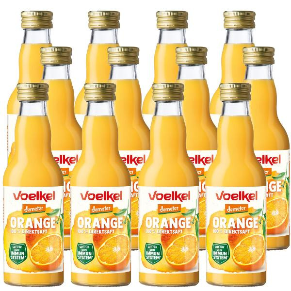 Produktfoto zu Kiste Voelkel Orangensaft 12x0,2L