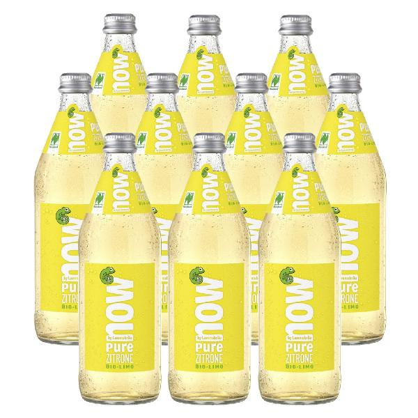 Produktfoto zu Kiste Now Pure Zitrone 10x0,5L