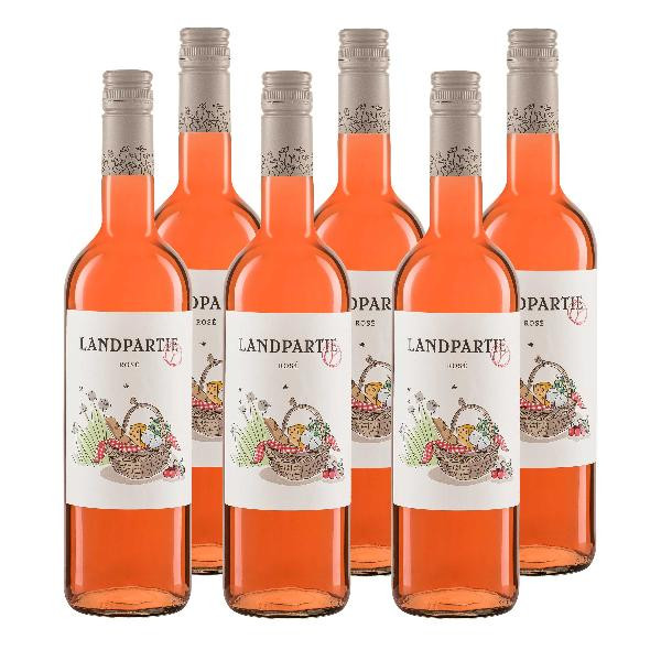 Produktfoto zu Kiste Landpartie Rosé 6x0,75l