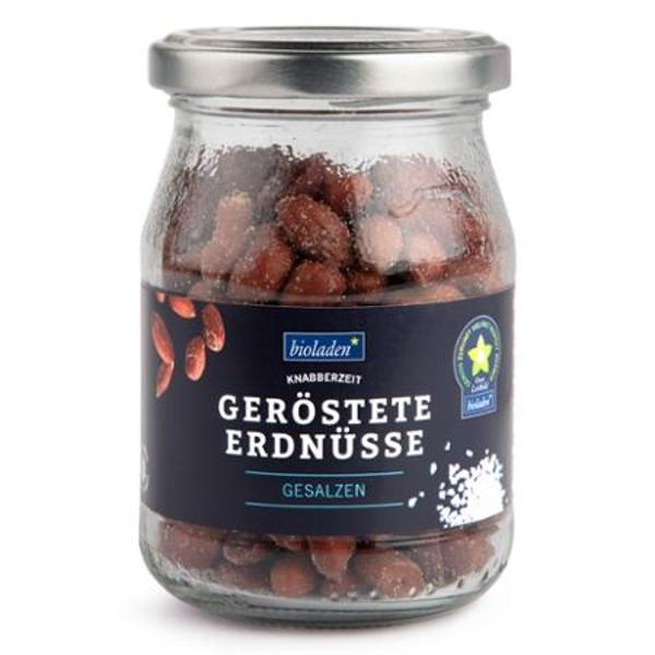 Produktfoto zu Bioladen* geröstete Erdnüsse gesalzen 140g