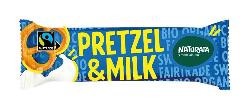 Produktfoto zu Naturata Pretzel Milk Schokoriegel 33g