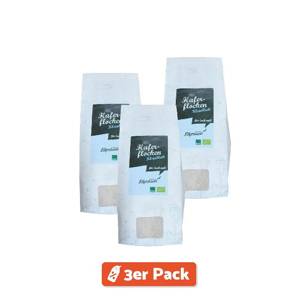 Produktfoto zu 3er Pack Haferflocken Kleinblatt 500g