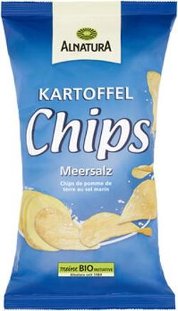 Produktfoto zu Alnatura Kartoffelchips Meersalz 125g