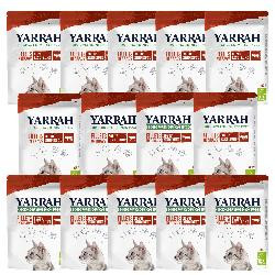 Produktfoto zu Yarrah Katzen Pouch Rinderfilets in Soße 14x85g