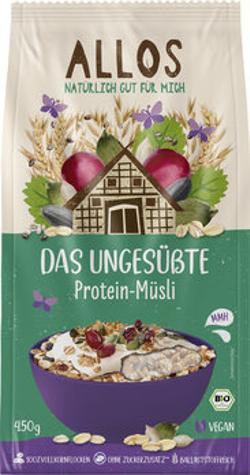 Produktfoto zu Allos Das Ungesüßte Protein Müsli 450g