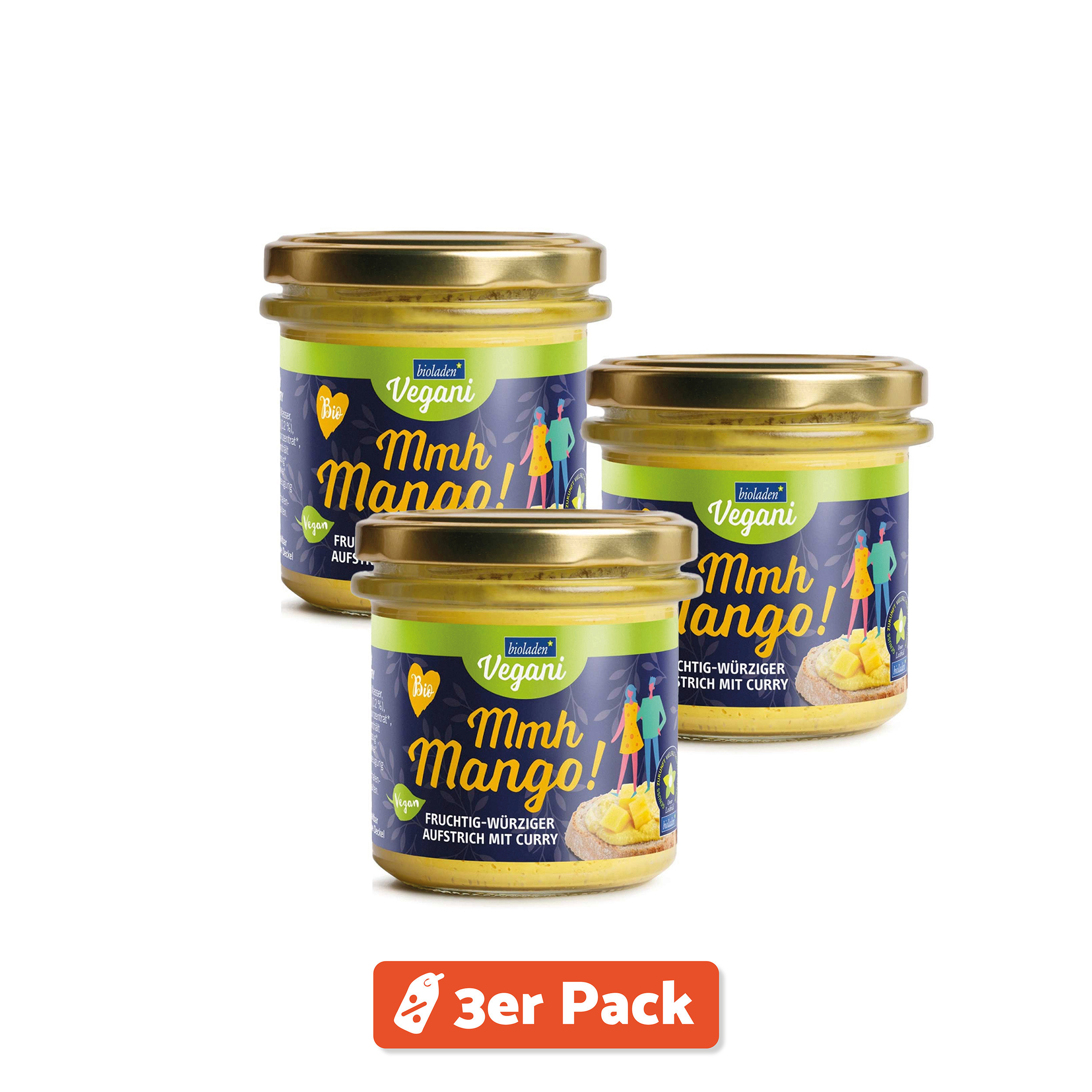 3er Pack Bioladen* Brotaufstrich Mmh Mango VEGANI