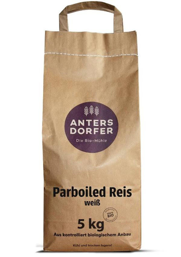 Produktfoto zu Antersdorfer Mühle Parboiled Reis weiß 5kg