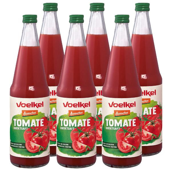 Produktfoto zu Kiste Voelkel Tomatensaft 6x0,7L