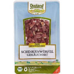 Produktfoto zu Ökoland Schinkenwürfel 80g