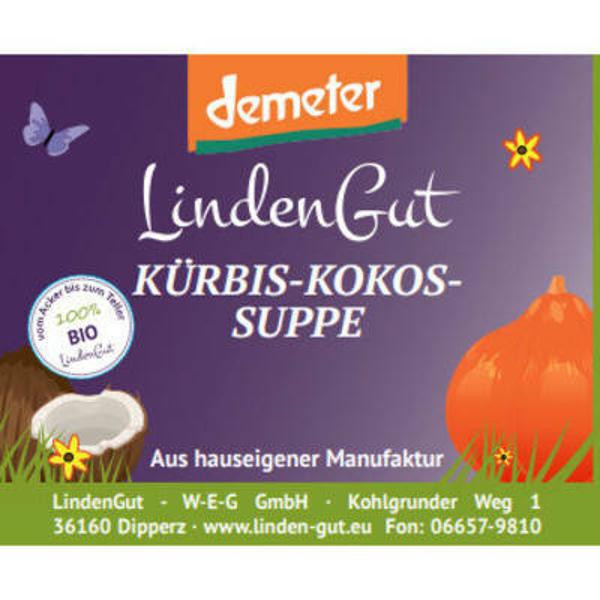 Produktfoto zu Lindengut Kürbis Kokos Suppe 700ml