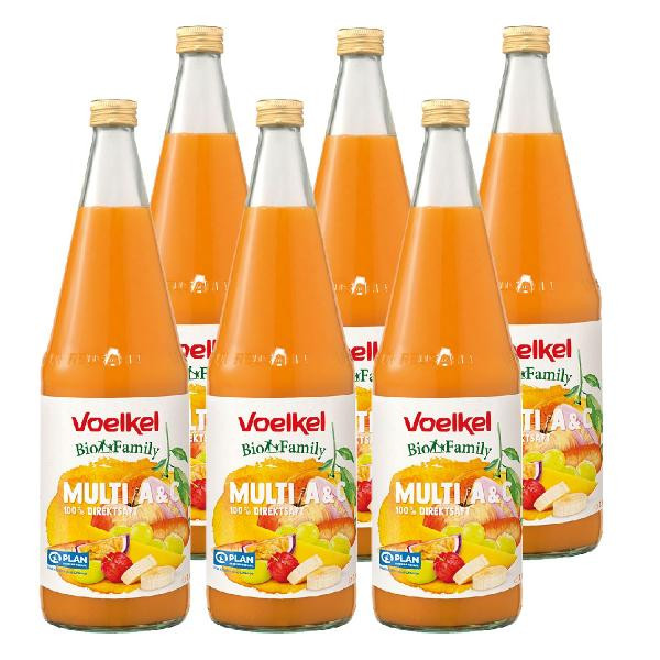 Produktfoto zu Kiste Voelkel Family Bio Multi 6x1L