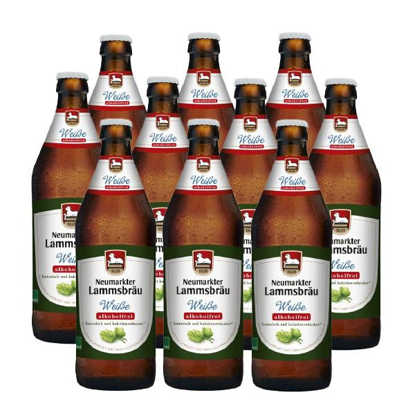 Produktfoto zu Kiste Lammsbräu Weiße alkoholfrei 10x0,5L