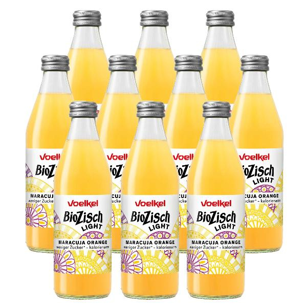 Produktfoto zu Kiste Voelkel BioZisch light Maracuja Orange 10x0,33L