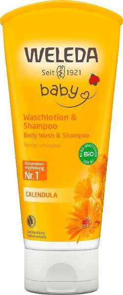 Produktfoto zu Weleda Baby Waschlotion & Shampoo Calendula 200ml