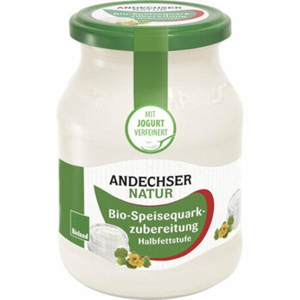 Produktfoto zu Andechser Quark Halbfettstufe 20% im Glas 500g