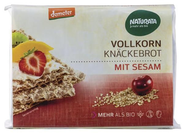 Produktfoto zu Naturata Vollkorn Sesam Knäckebrot 250g