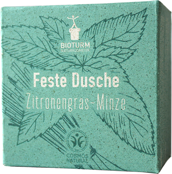 Produktfoto zu Bioturm Feste Dusche Zitronengras-Minze 100g