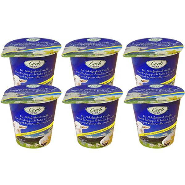 Produktfoto zu Leeb Vital GV Schafjoghurt Vanille 100%  6*125g