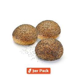 Produktfoto zu 3er Pack Mohnbrötchen