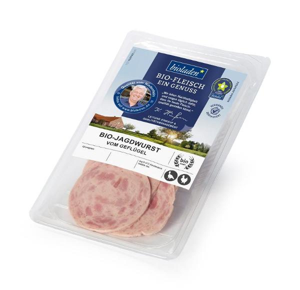 Produktfoto zu Bioladen Jagdwurst vom Geflügel 80g