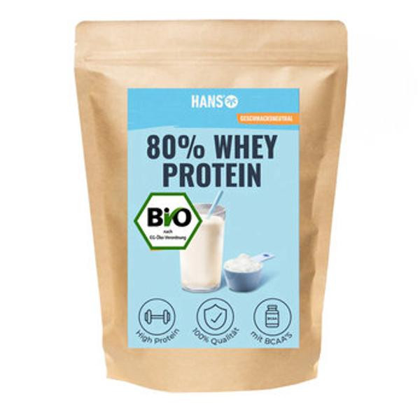 Produktfoto zu Hans 80% Whey Protein 1kg