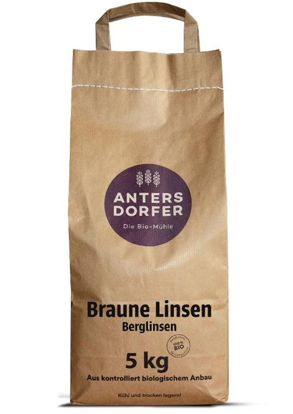 Produktfoto zu Antersdorfer Mühle Braune Linsen (Berglinsen) 5kg