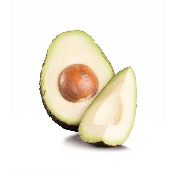 Eine aufgeschnittene Avocado