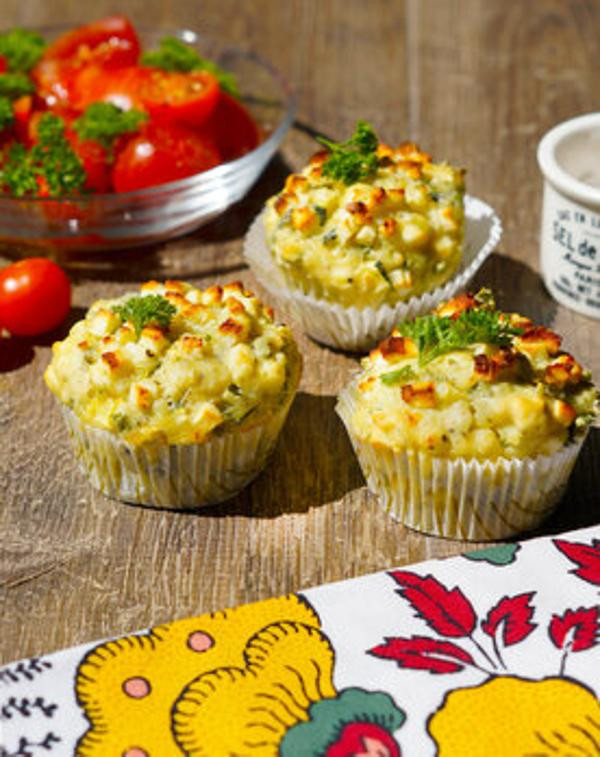 Produktfoto zu Zucchini-Feta-Muffins (12 Stück)