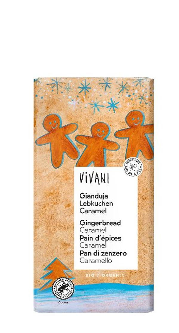 Produktfoto zu Vivani Gianduja Lebkuchen Caramel 100g