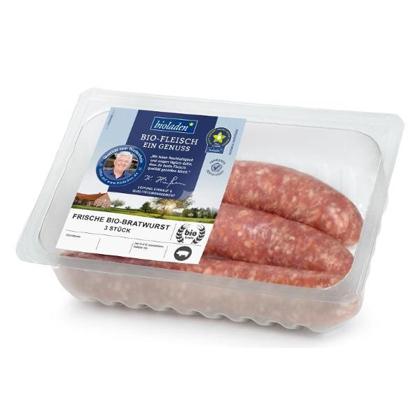 Produktfoto zu Bioladen* Frische Bratwurst 3 Stück ca. 300g