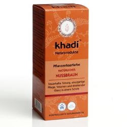 Produktfoto zu Khadi Pflanzenhaarfarbe Nußbraun 100g