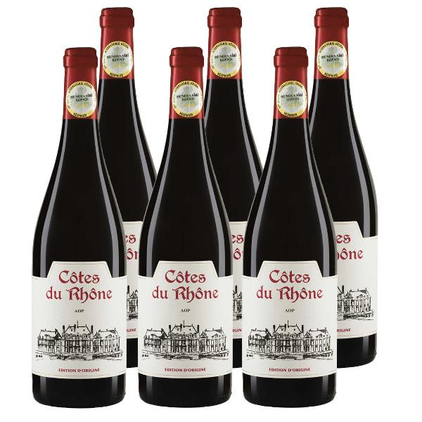 Produktfoto zu Kiste Côtes du Rhône 6x0,75l