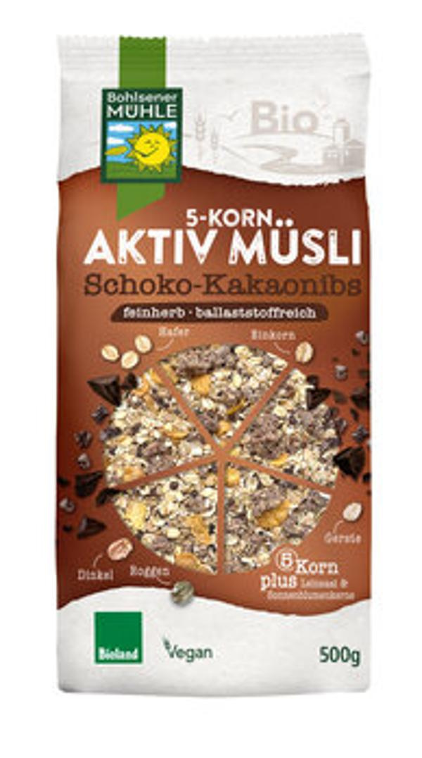 Produktfoto zu Bohlsener Mühle 5-Korn Müsli Schoko-Kakaonibs 500g