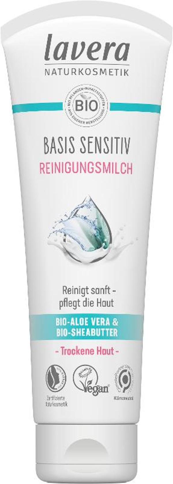 Produktfoto zu Lavera basis Reinigungsmilch 2 in 1, 125 ml