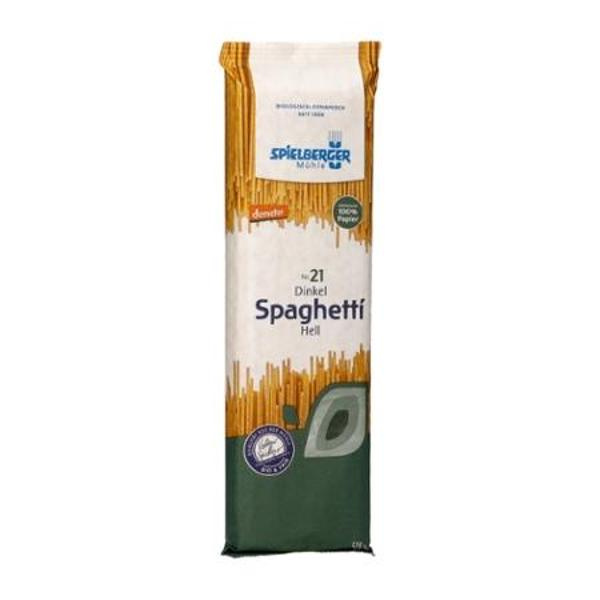 Produktfoto zu Spielberger Mühle Dinkel Spaghetti hell 500g