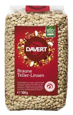 Produktfoto zu Davert Linsen braun 500g