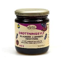 Produktfoto zu Drottningsylt Blaubeer Himbeerkonfitüre 330g