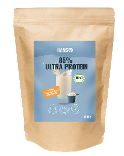 Produktfoto zu Hans 85% Ultra Protein vegan 1kg