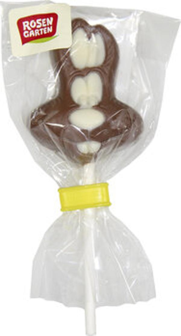 Produktfoto zu Rosengarten Schoko Lolly Osterhase 15g