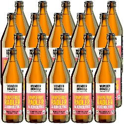 Produktfoto zu Kiste Wunderbräu Grapefruit Radler alkoholfrei 20x0,5l