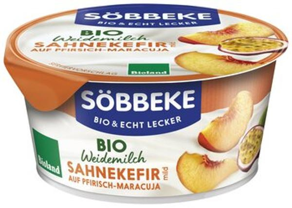 Produktfoto zu Söbbeke Weidemilch Sahne Kefir Pfirsich-Maracuja 10% 150g