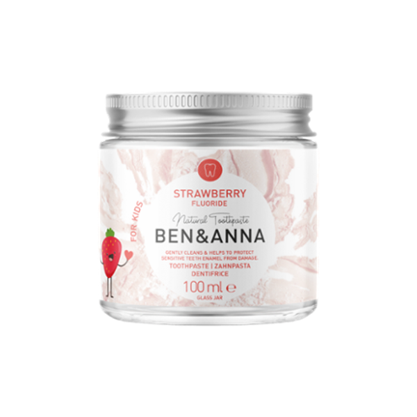 Produktfoto zu Ben & Anna Kids Zahnpasta Strawberry + Fluorid 100ml