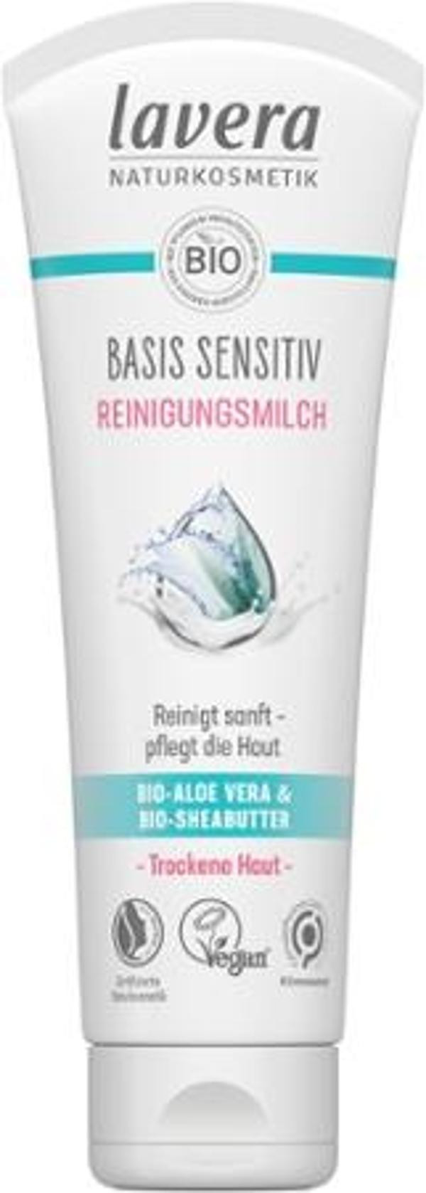 Produktfoto zu Lavera basis Reinigungsmilch 2 in 1, 125 ml