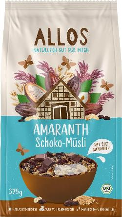 Produktfoto zu Allos Amaranth Schokomüsli 375g