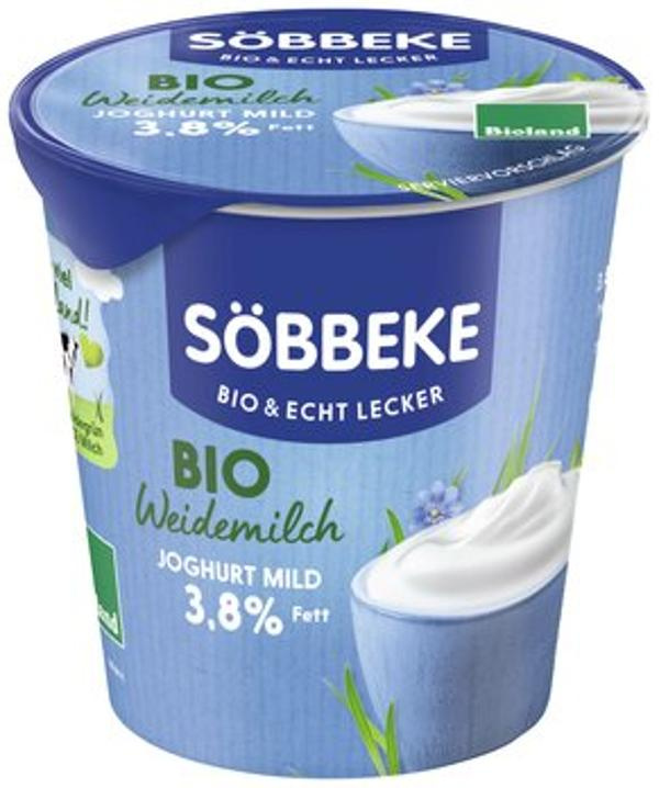 Produktfoto zu Söbbeke Weidemilch Joghurt Natur im Becher 3,8% 150g