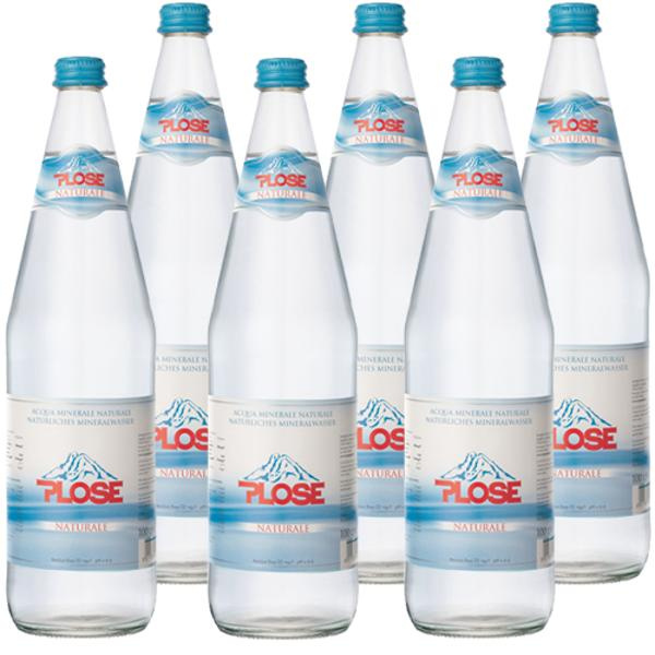 Produktfoto zu Kiste Plose naturale still 6x1L Mineralwasser